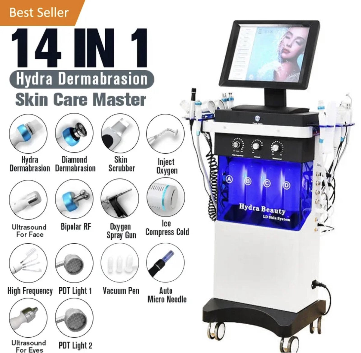 AquaFacial 14 in 1 gezichtsbehandelingen